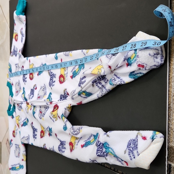 Vintage 1990s Small Steps One Piece Footsie Pajamas Zoo Animals 2T - Picture 7 of 11